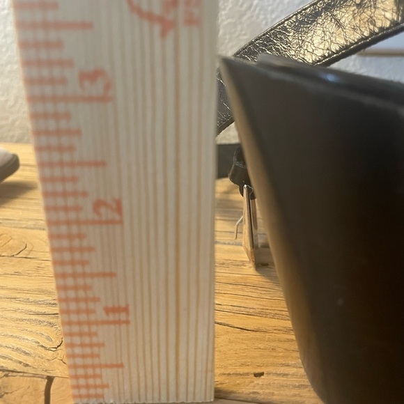 Top shop white and black leather pointy toe, ankle strap, western style - Picture 10 of 10